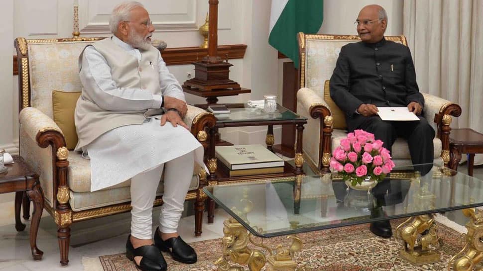 President Ram Nath Kovind accepts PM Narendra Modi&#039;s resignation; asks him to continue till new govt assumes office