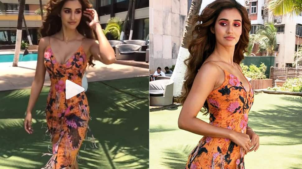 Disha Patani twirling by the pool will give you major weekend vibes-Watch 