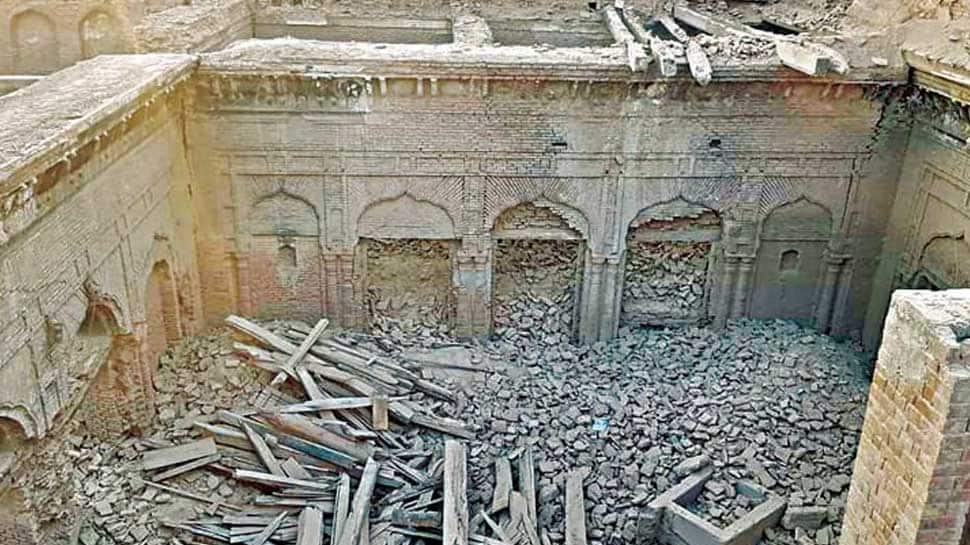 &#039;Historical Guru Nanak palace&#039; in Pakistan&#039;s Punjab province partially demolished by locals