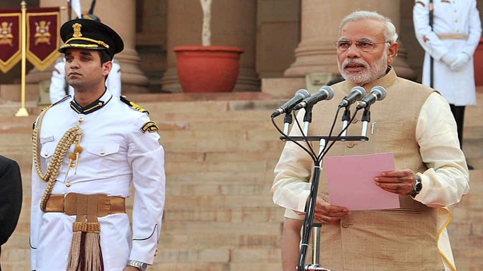 Narendra Modi&#039;s oath ceremony: Four Presidents, three PMs in attendance at Rashtrapati Bhavan