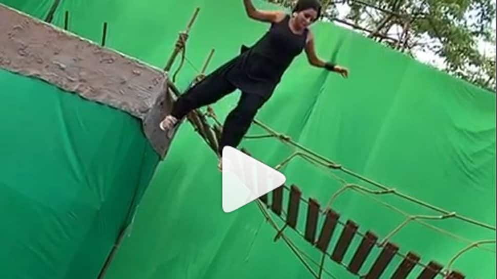 Monalisa&#039;s high jump in latest stunt video is jaw-dropping—Watch