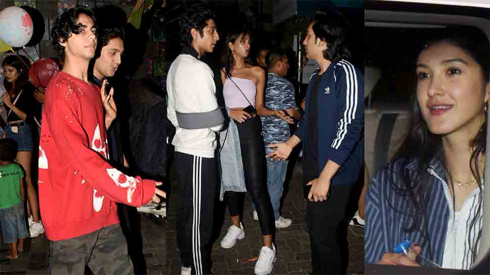 Aryan Khan parties with Ananya Panday, Shanaya Kapoor, Alaia F at Bandra hotspot — Pics