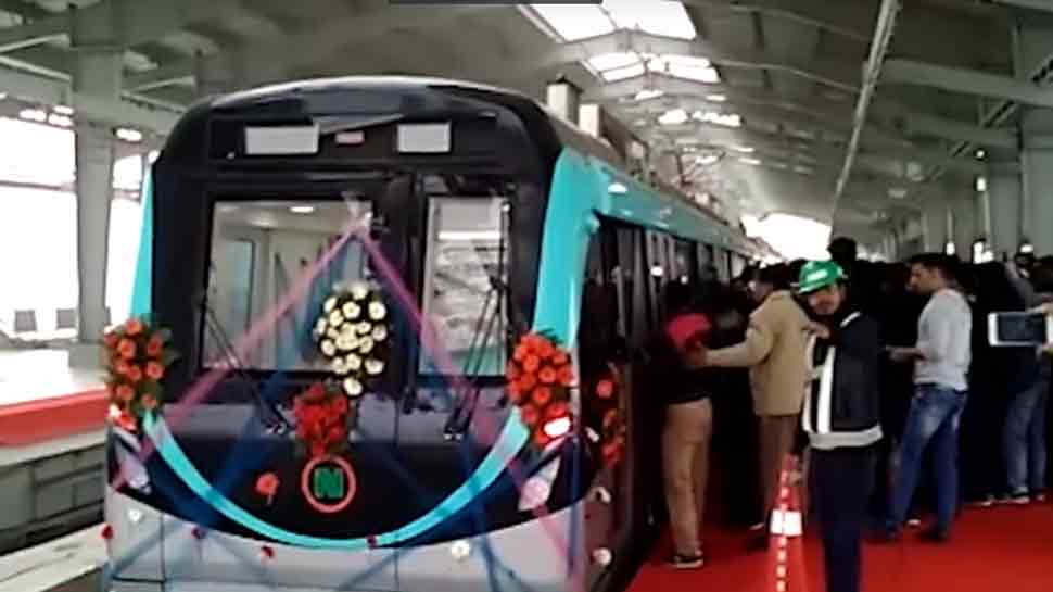 Aqua Line metro trains to ply after every 7 minutes during rush hours from Monday