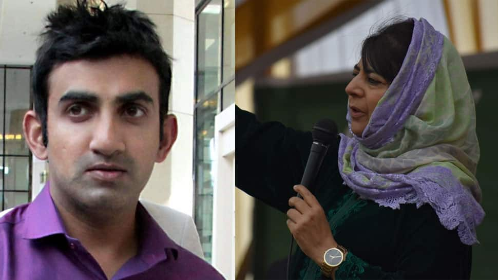 Mehbooba Mufti, Gautam Gambhir in fresh Twitter spat over Amit Shah