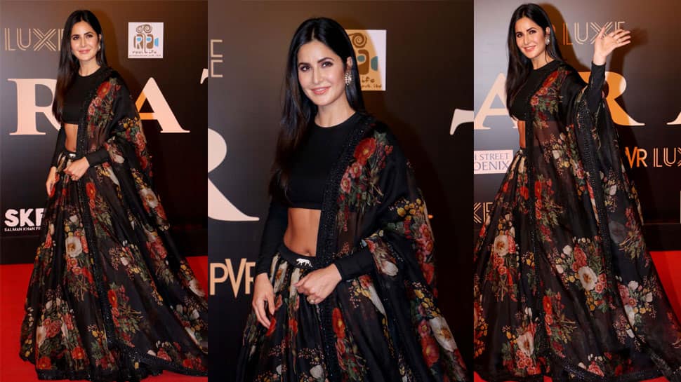 Katrina Kaif spills black magic in Sabyasachi Mukherjee outfit for &#039;Bharat&#039; screening—Pics