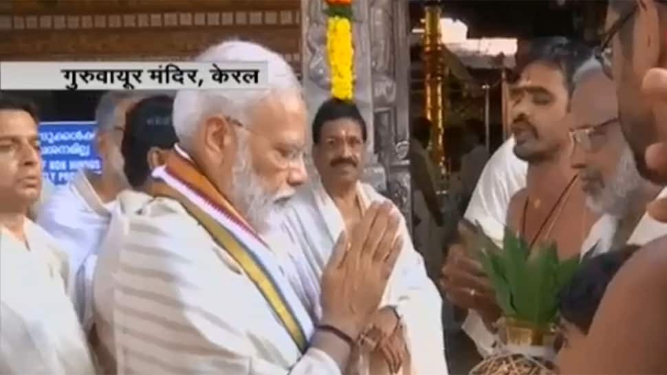 PM Modi offers prayers at Kerala temple before heading off to Maldives, Sri Lanka