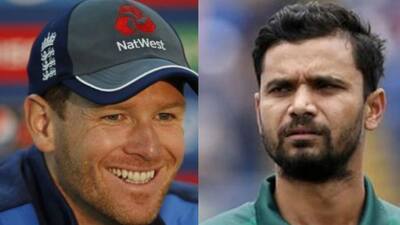 Eoin Morgan and Mashrafe Mortaza