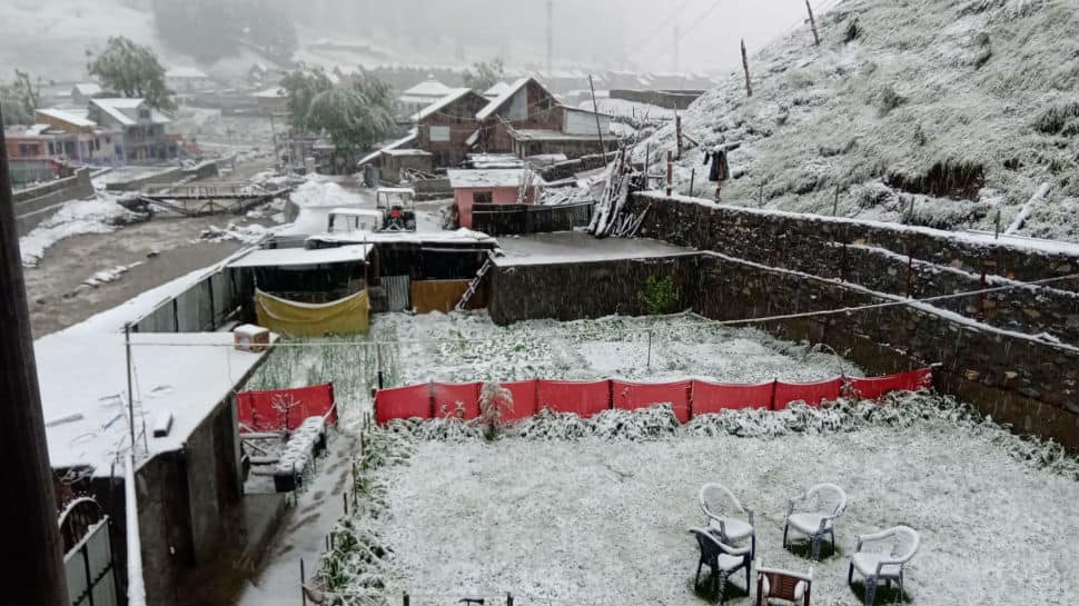 Heatwave in plains, snowfall in Jammu and Kashmir