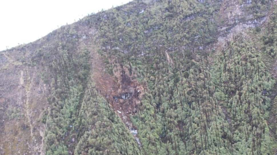 Crash site likely shows how close AN-32 was to cross the hill but could not