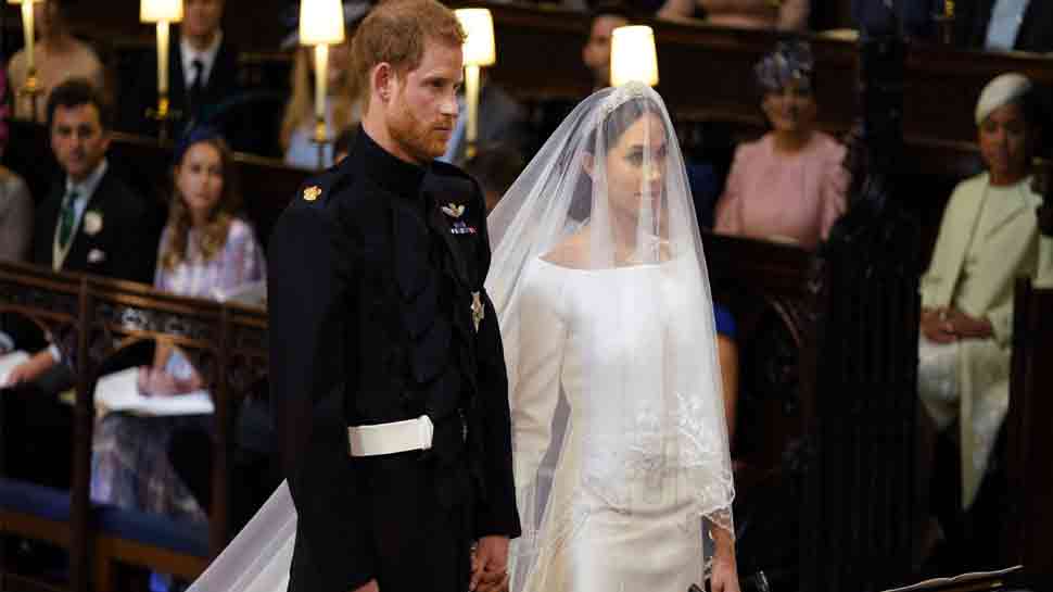 Meghan Markle&#039;s wedding dress on display in Scottish castle