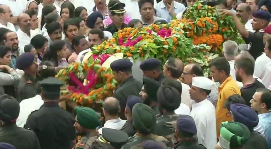 Last rites of Major Ketan Sharma, martyred in Anantnag encounter, performed in Meerut