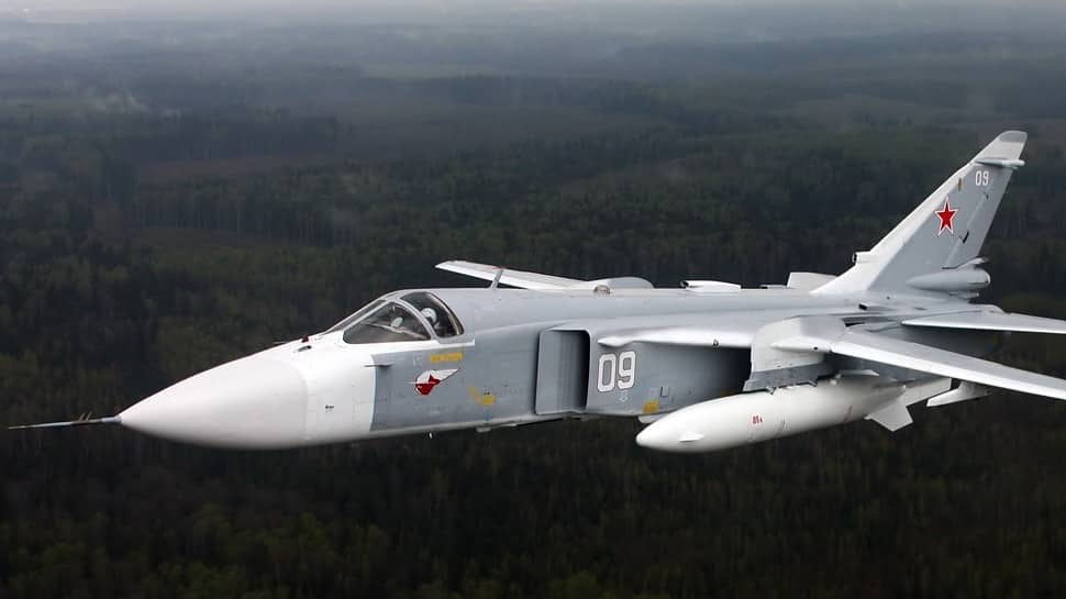 Russian Sukhoi Su-24M fighters destroy 30 &#039;enemy targets&#039; during wargame