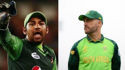 Sarfraz Ahmed and Faf du Plessis 