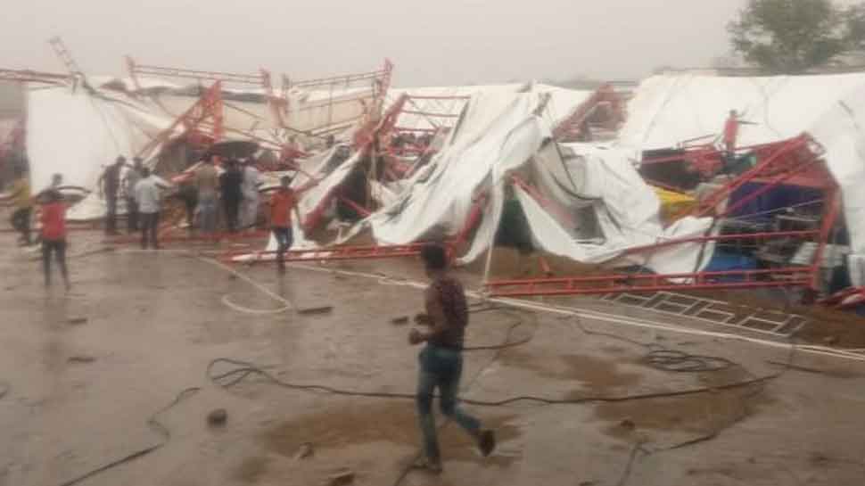 14 killed, 70 injured as &#039;pandaal&#039; collapses due to storm, rain in Rajasthan