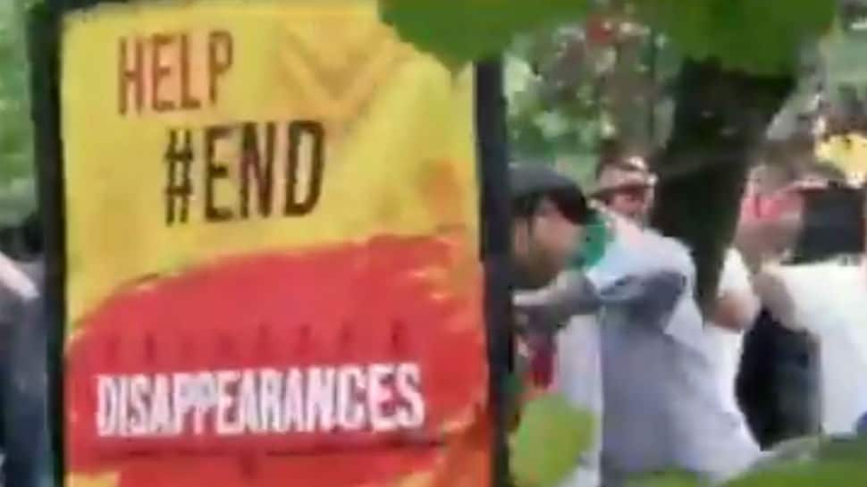 Watch: Pakistani cricket fans tear &#039;Free Balochistan&#039; posters outside Lord&#039;s Cricket Ground