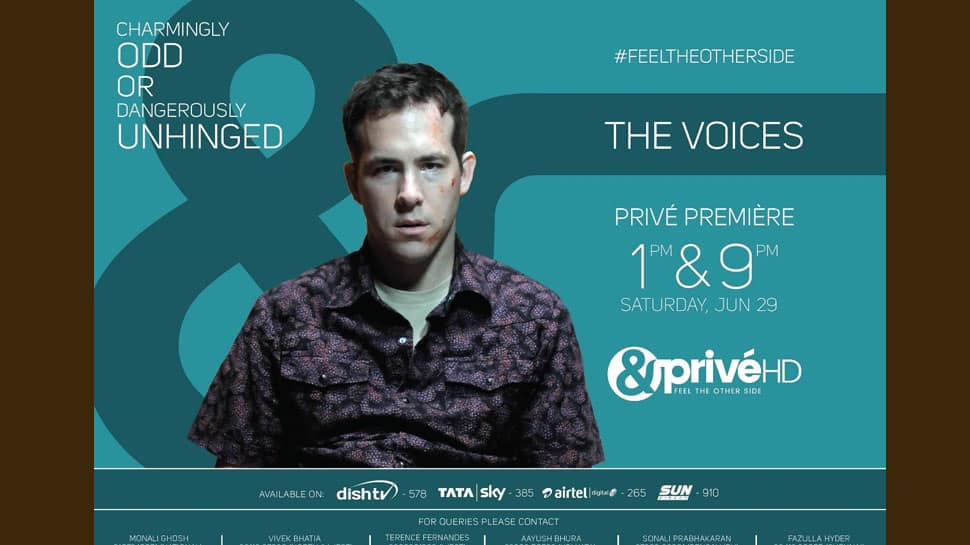 Watch Ryan Reynolds in an unhinged avatar as &amp;PriveHD premieres &#039;The Voices&#039;