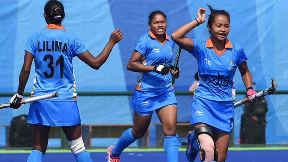 Victorious Indian women&#039;s hockey team back in Delhi