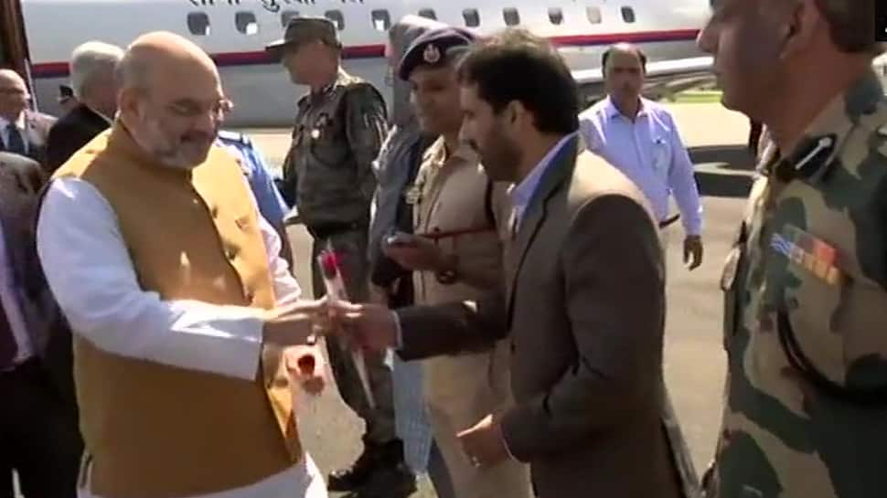 Amit Shah in Srinagar for two-day visit, to review security arrangements in J&amp;K