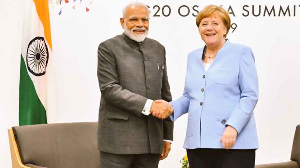 PM Modi meets German Chancellor Angela Merkel, discusses ways to deepen Indo-German ties