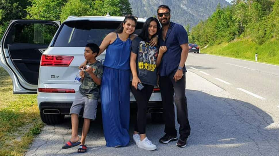 Pics from Ajay Devgn and Kajol&#039;s family vacay in the mountains