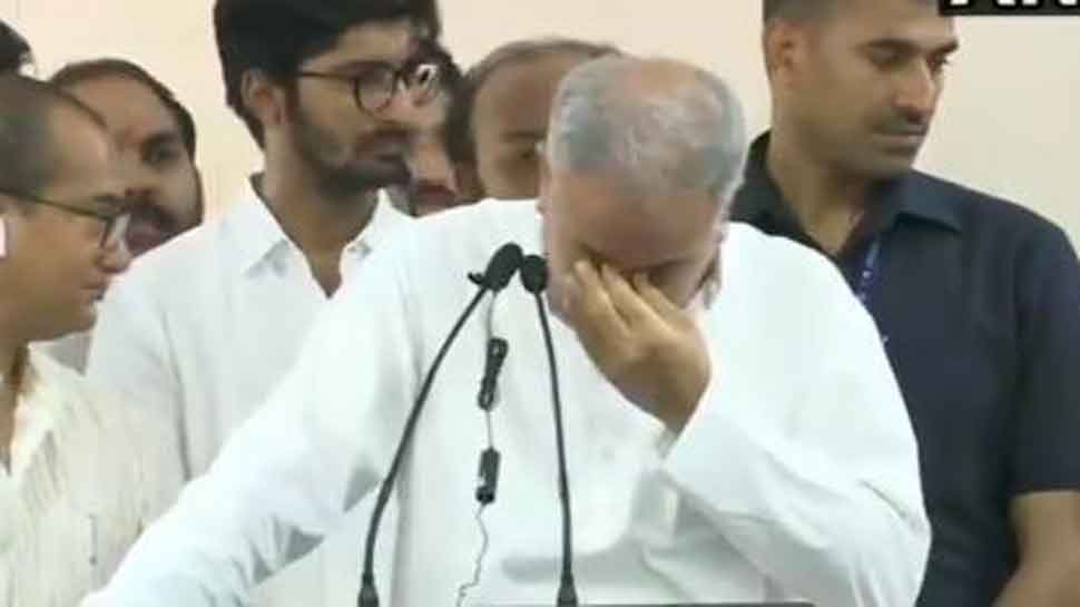 Chhattisgarh CM Bhupesh Baghel tears up while handing over state Congress president post