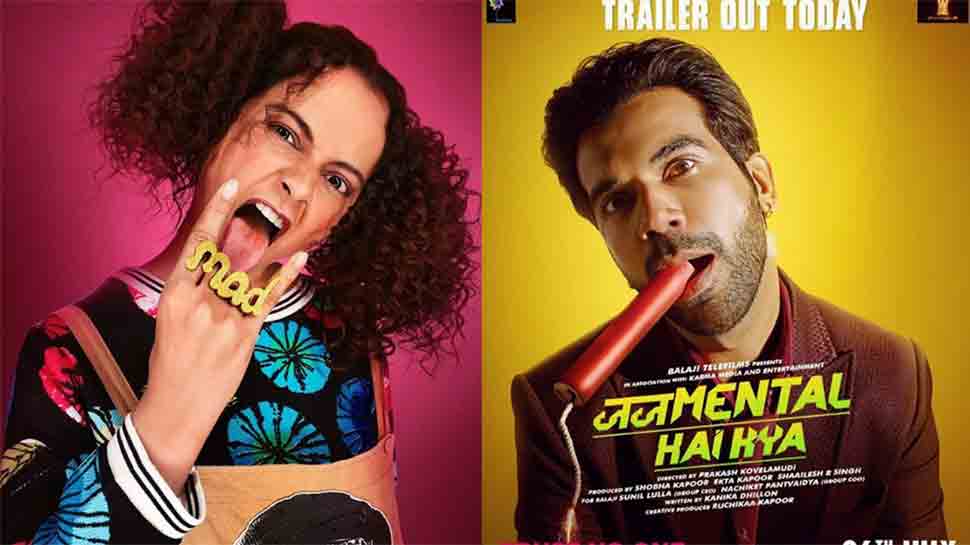 Kangana Ranaut, Rajkummar Rao drop new posters ahead of Judgementall Hai Kya trailer 