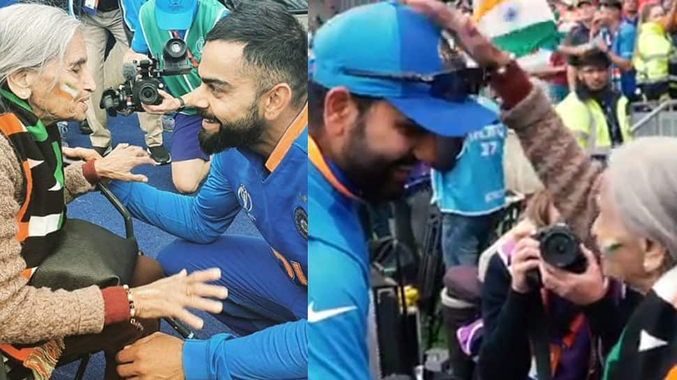Virat Kohli, Rohit Sharma meet 87-year-old Charu Lata Patel, the lady whose cheers for Team India were the loudest