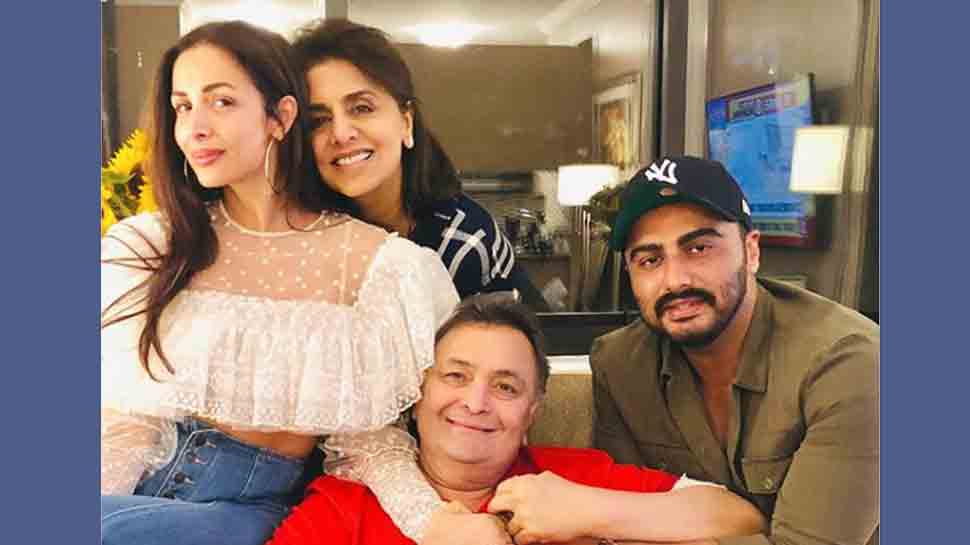 Malaika Arora, Arjun Kapoor visit Rishi Kapoor in New York