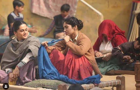 Taapsee Pannu shares still with Bhumi Pednekar from &#039;Saand Ki Aankh&#039; sets