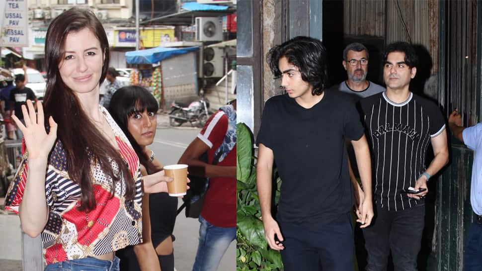 Arbaaz Khan, son Arhaan twin in black for day out, girlfriend Giorgia Andriani accompanies actor—See pics