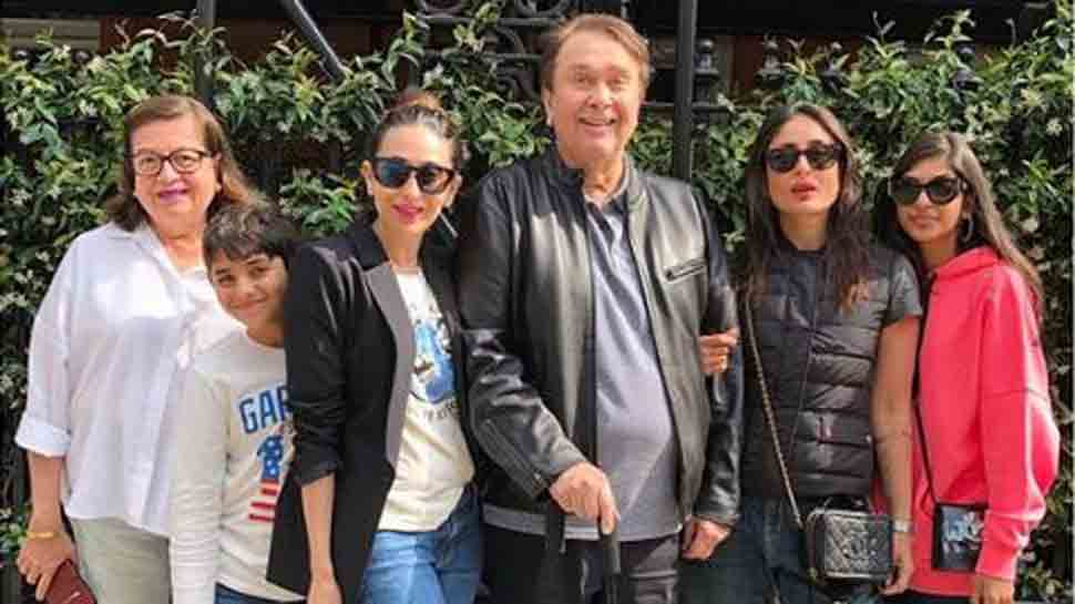 Kareena Kapoor poses for a family picture with Karisma, Babita, Randhir; fans ask where is Taimur