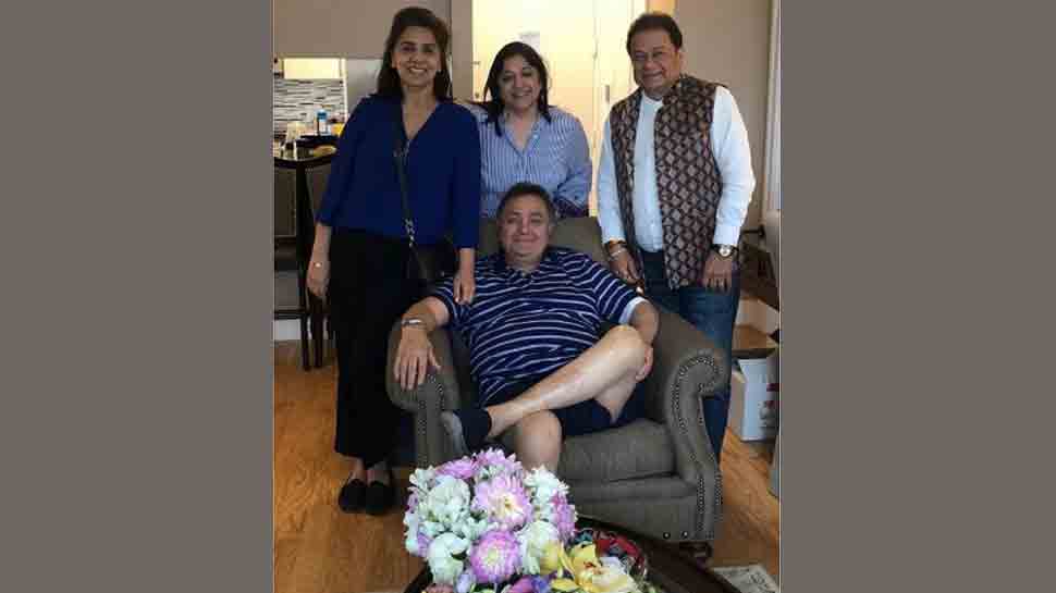 Anup Jalota visits Rishi Kapoor in New York