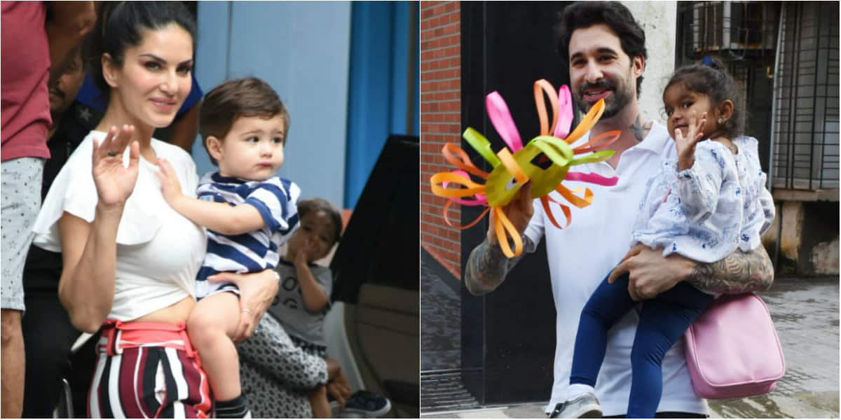 In pics: Sunny Leone and Daniel Weber&#039;s day out with kids