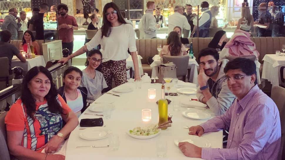 Inside Sushmita Sen&#039;s dinner date with boyfriend Rohman Shawl and kids