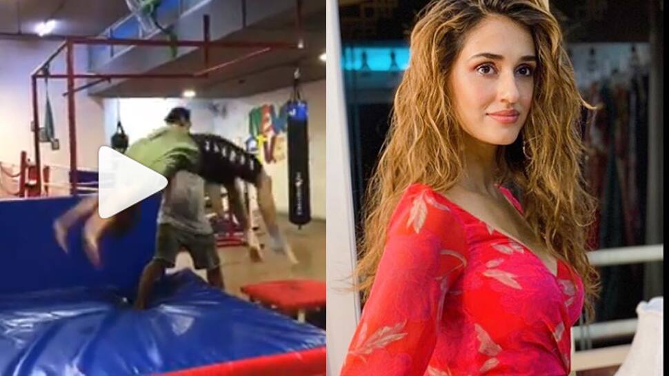 This Video Of Disha Patani Performing A Backflip Is Pure Fitness Goals—watch People News Zee