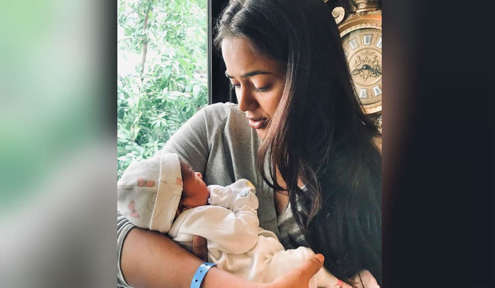 &#039;We prayed for a baby girl&#039;: Sameera Reddy shares first pic of newborn daughter with heartfelt post