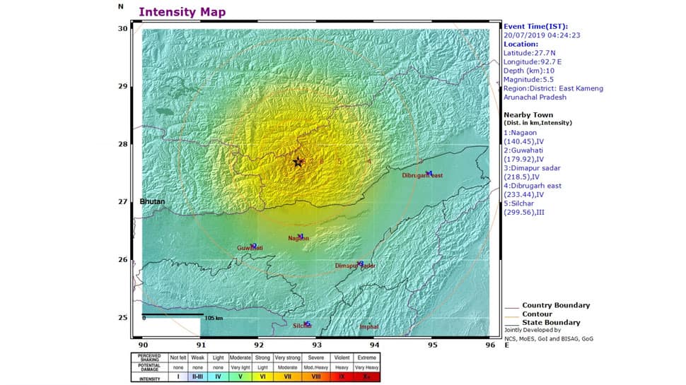 5.5-magnitude earthquake hits Arunachal Pradesh again; tremors felt in Assam, China