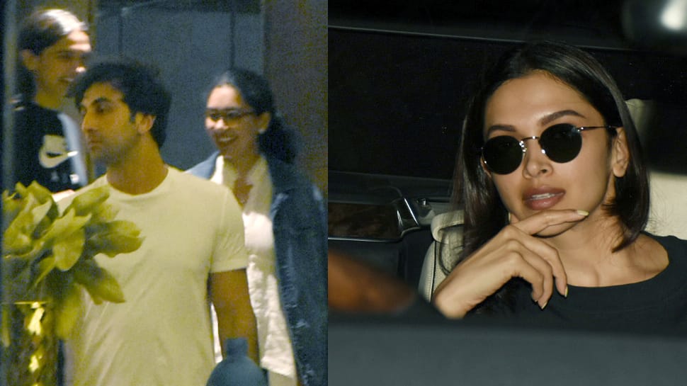 Ranbir Kapoor, Deepika Padukone spotted outside Luv Ranjan&#039;s residence-See pics