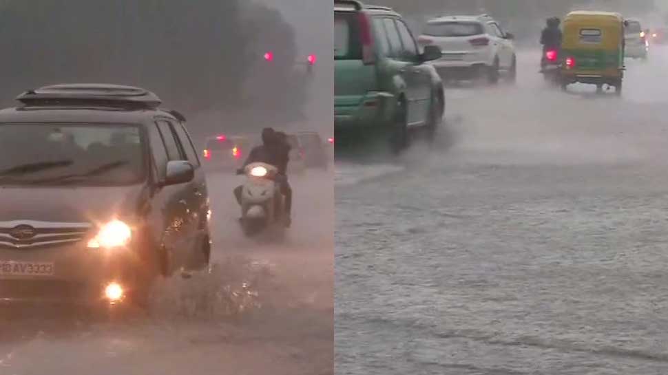 Rain lashes parts of Delhi, NCR; causes water-logging and traffic snarls Rain lashes parts of Delhi, NCR; causes water-logging and traffic snarls