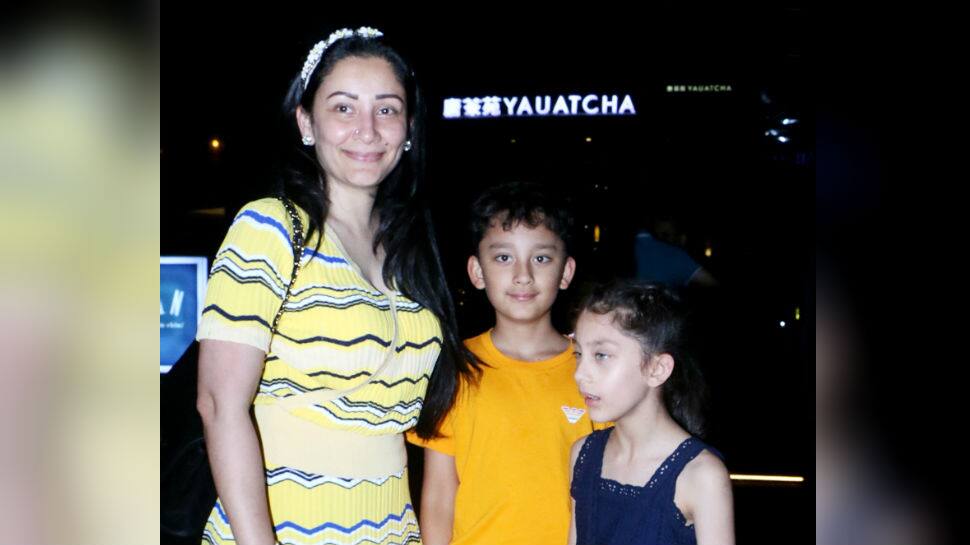 Photo Gallery: Maanayata dines with Shahraan and Iqra on her birthday ...