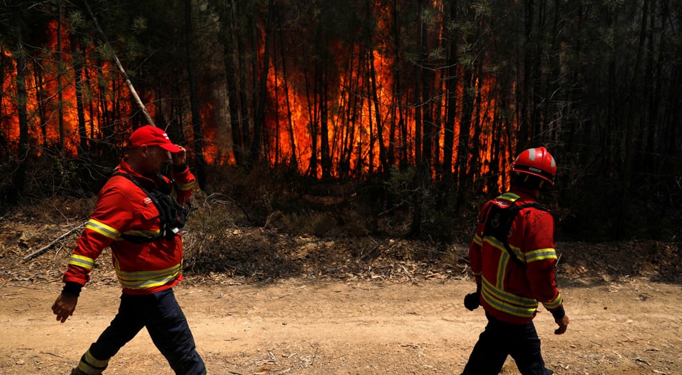 Portugal wildfire under control, firefighters remain on the ground