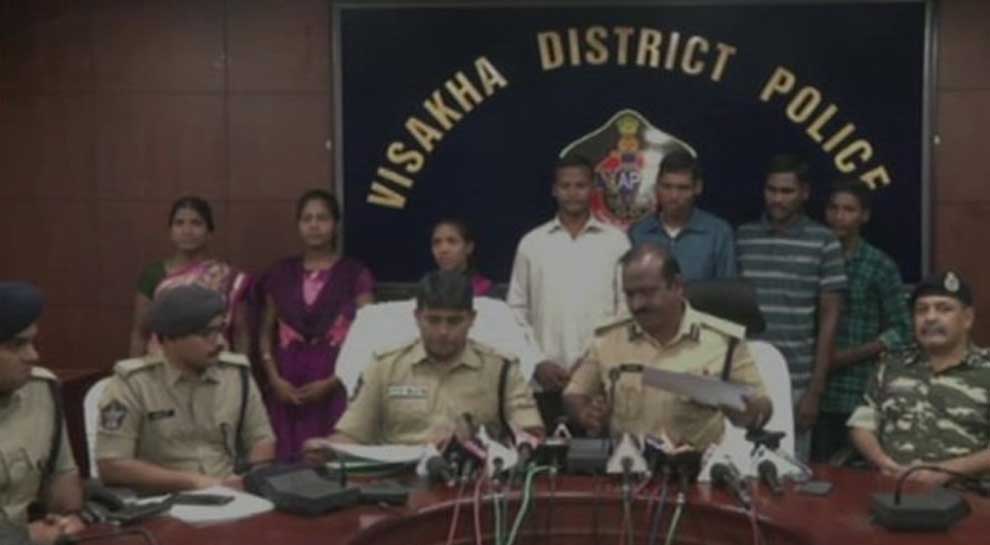 Seven Naxals surrender before Andhra Pradesh Police in Visakhapatnam