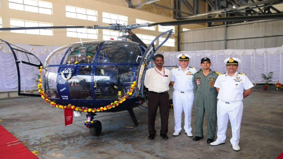 HAL delivers Chetak helicopter to Indian Navy ahead of schedule