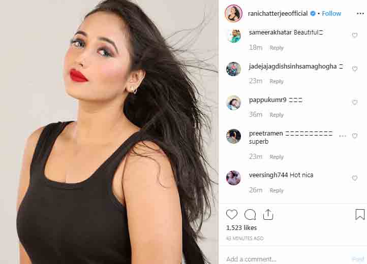 Bhojpuri bombshell Rani Chatterjee shares new profile pic, mesmerises in black — See pic