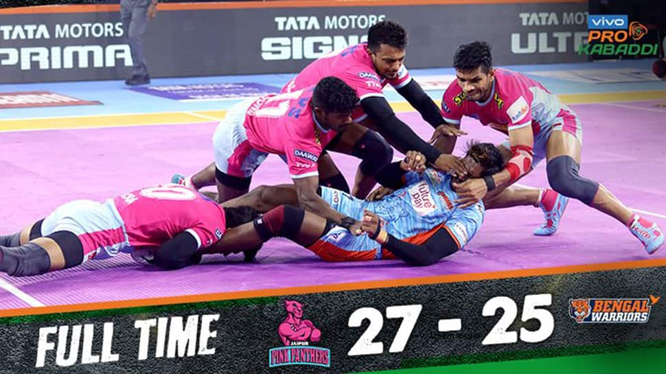 PKL 2019: Jaipur Pink Panthers beat Bengal Warriors in thriller