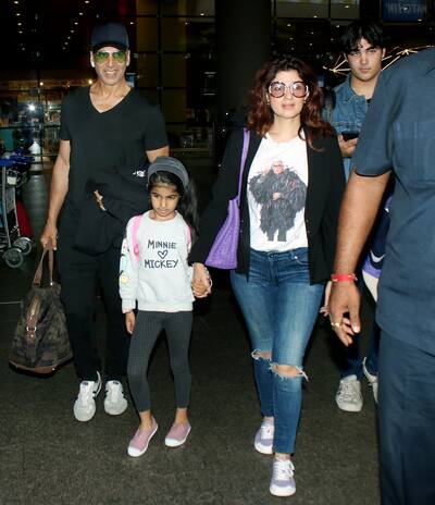 Make way for Akshay, Twinkle, Aarav and Nitara, please