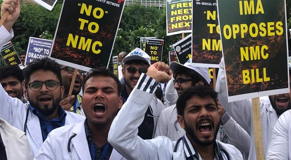 Doctors go on 24-hour nationwide strike against NMC Bill on Wednesday, non-essential services withdrawn