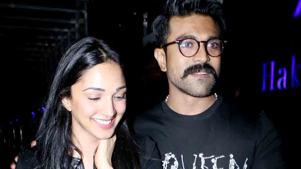 Kiara Advani is all smiles as she gets papped with Ram Charan after dinner | People News | Zee News
