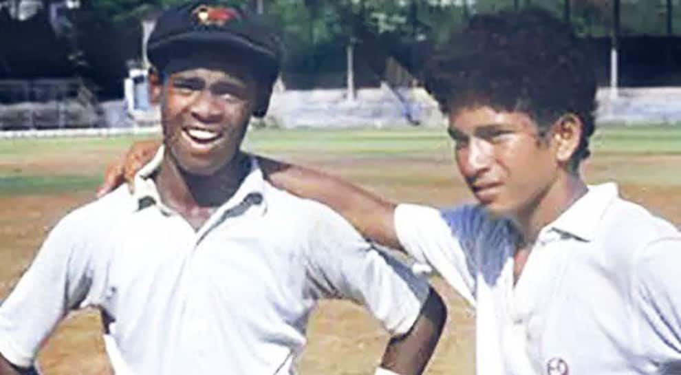 Sachin Tendulkar walks down memory lane, shares picture of himself &amp; Vinod Kambli as kids