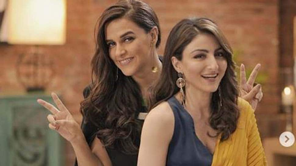 Neha Dhupia, Soha Ali Khan put fallout rumours to rest, share videos-Watch